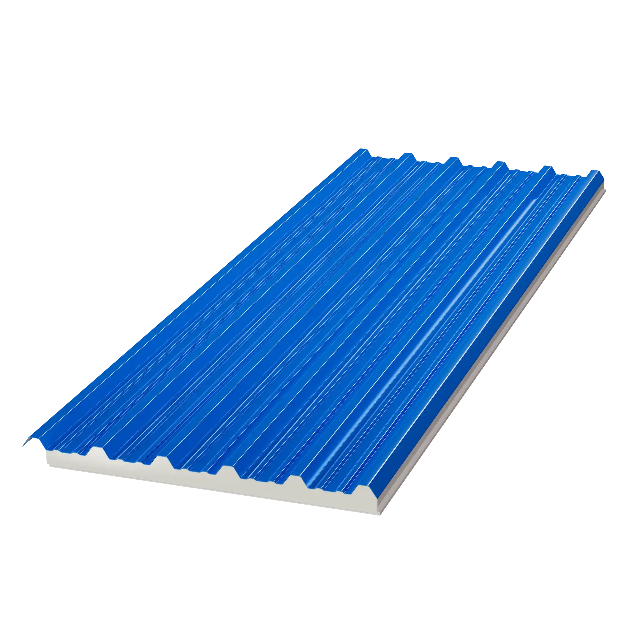 Panel Tipo Sandwich Cubierta - Azul RAL 5005