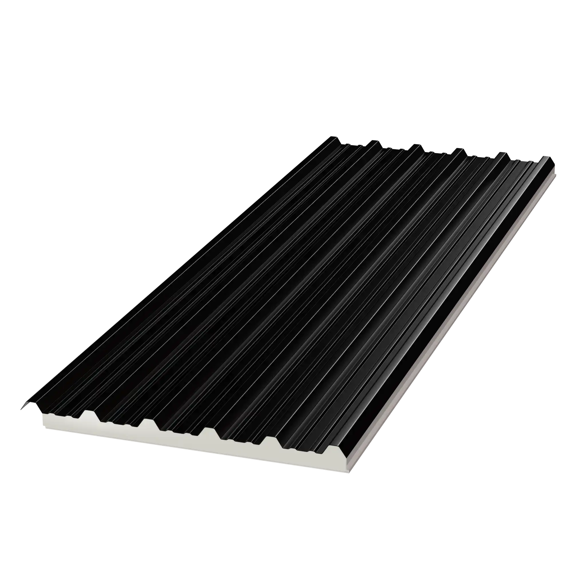 Panel Tipo Sandwich Cubierta - Negro RAL
