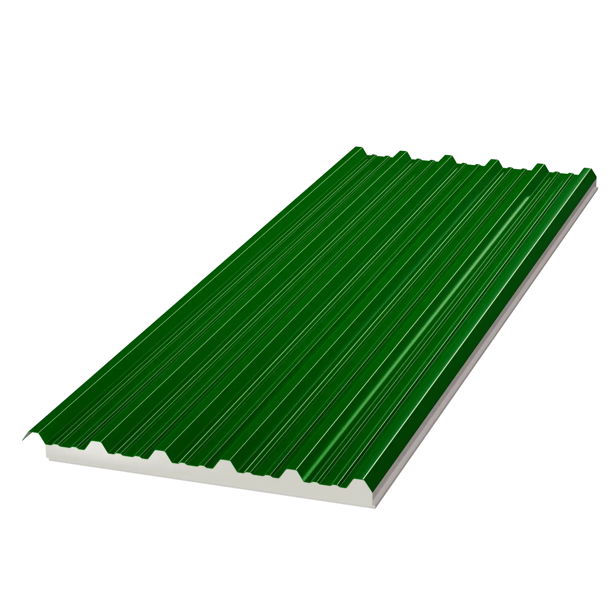 Panel Tipo Sandwich Cubierta- Verde RAL 6005