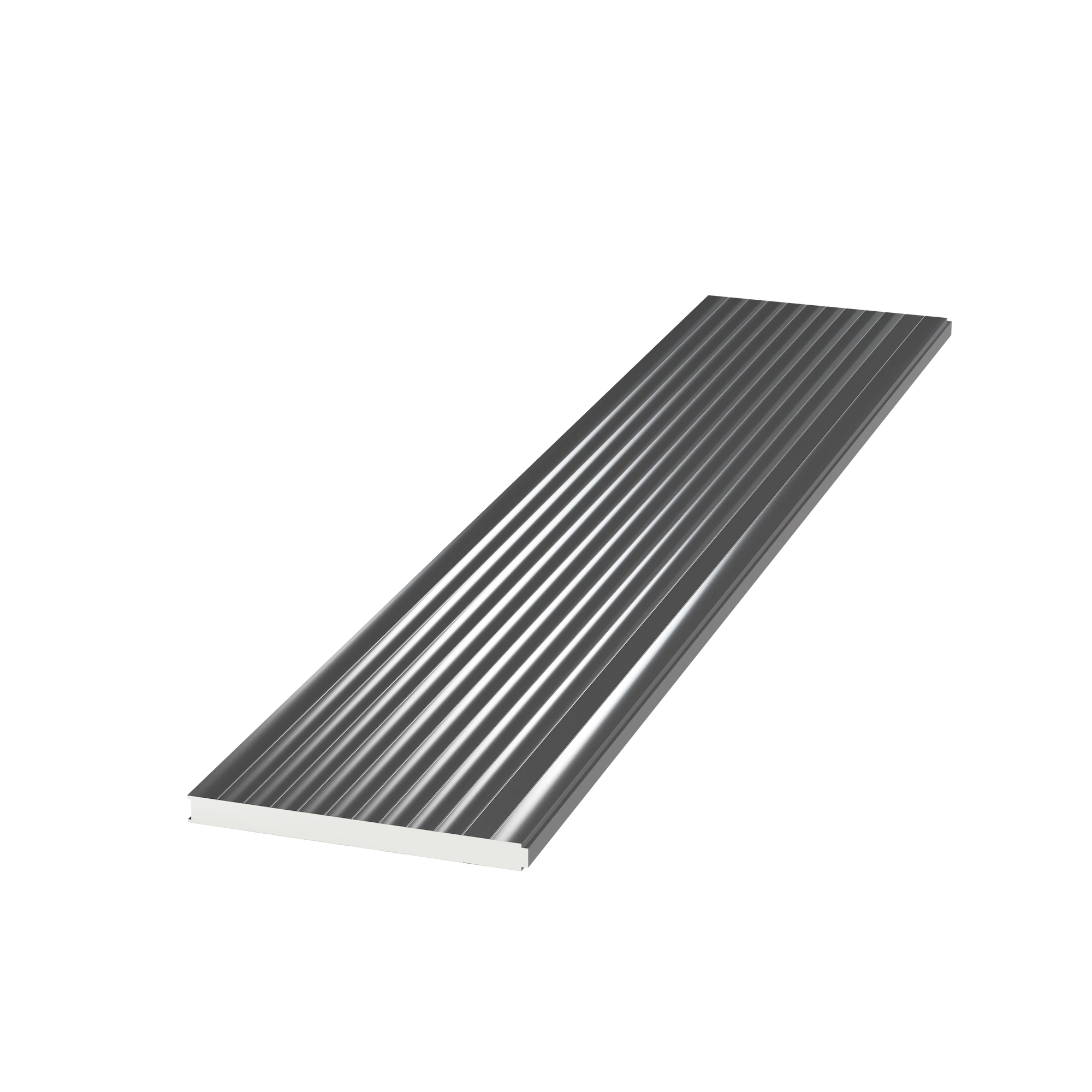 Panel Tipo Sandwich Fachada - Gris RAL 9006