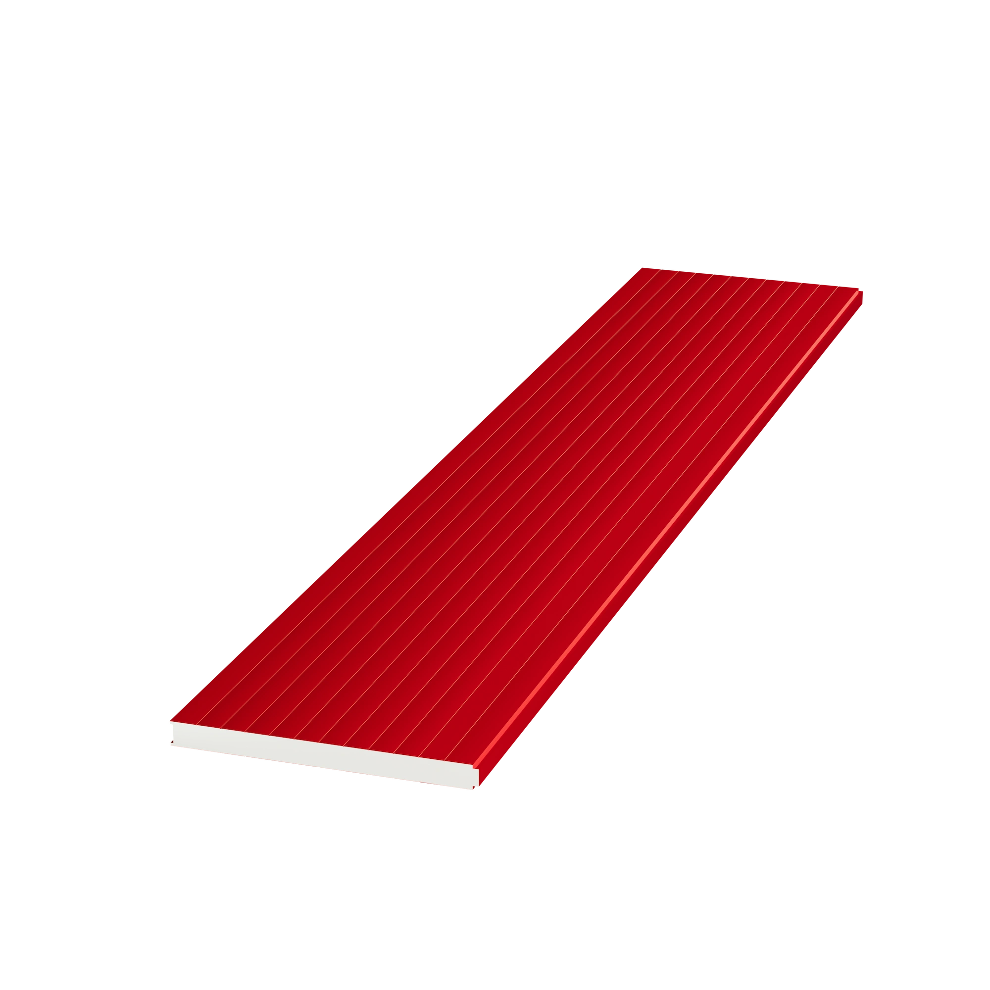Panel Tipo Sandwich Fachada - Rojo RAL 3005