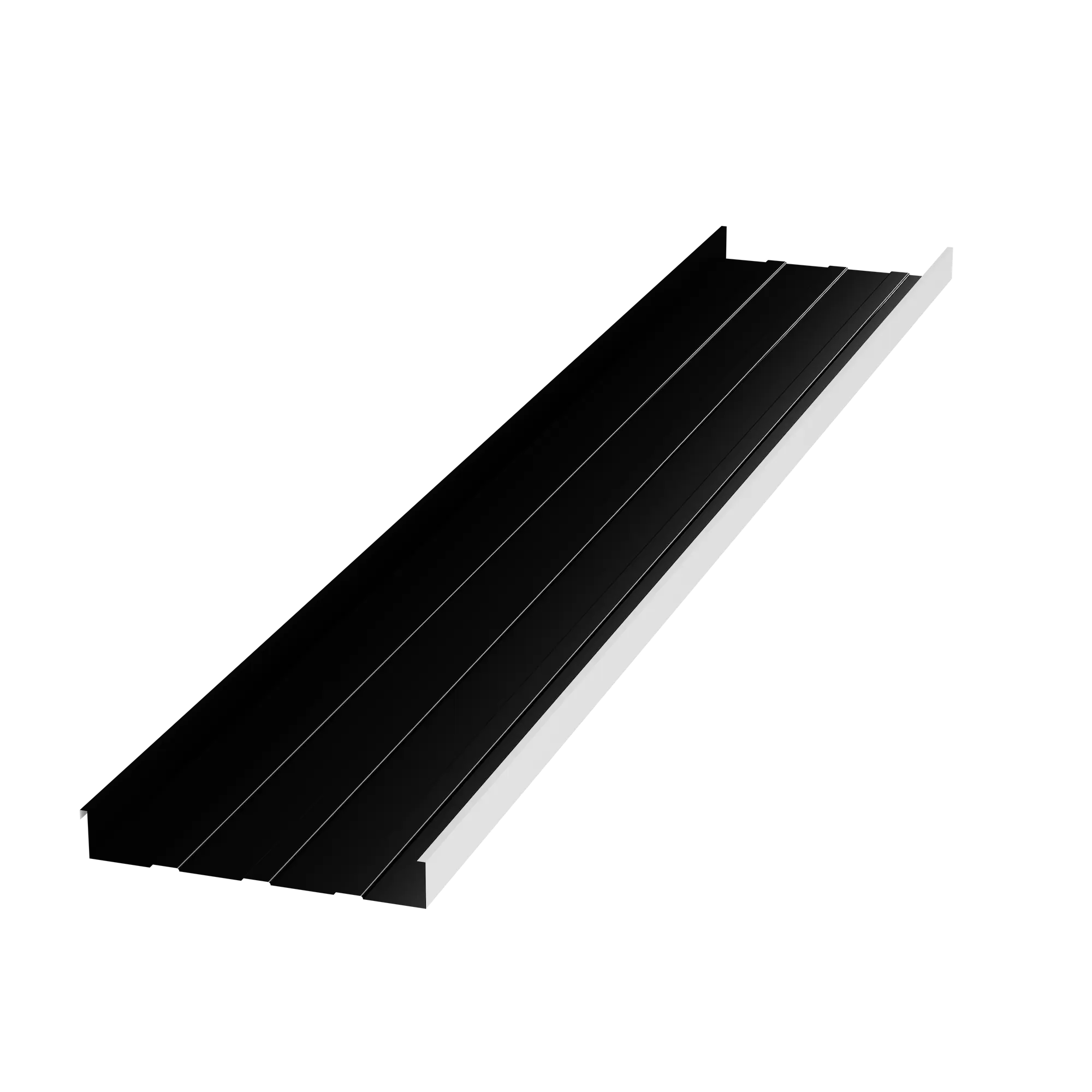 Teja Standing Seam 2 Pulgadas - Negra Ral